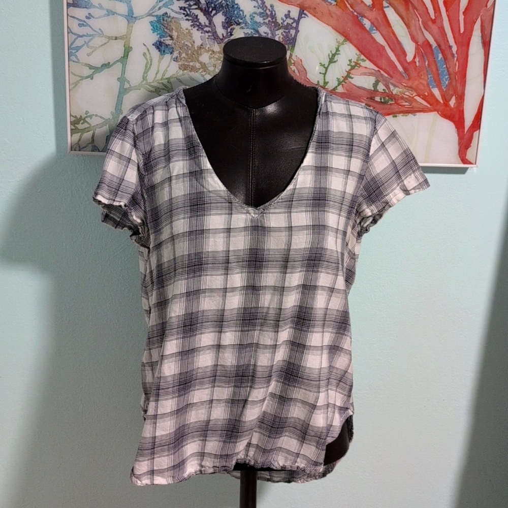Cloth & Stone plaid top
